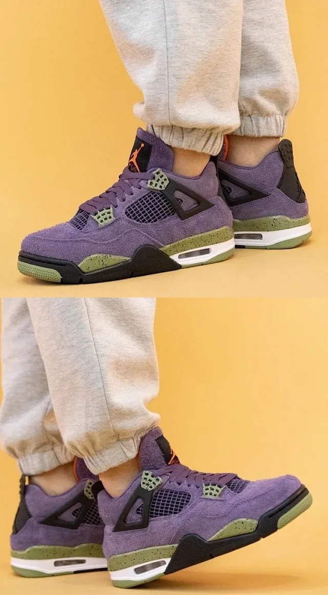 Authentic Youth Jordan 4 Couple Sneakers Detail