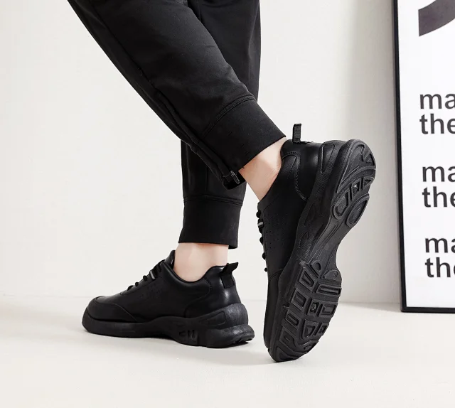 Men's Soft Leather Business Casual Shoes Detail
