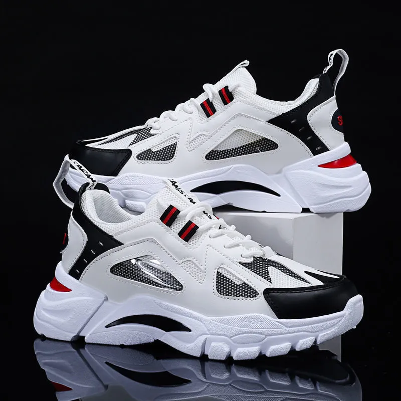 Flyknit Dad Shoes Men Breathable Casual