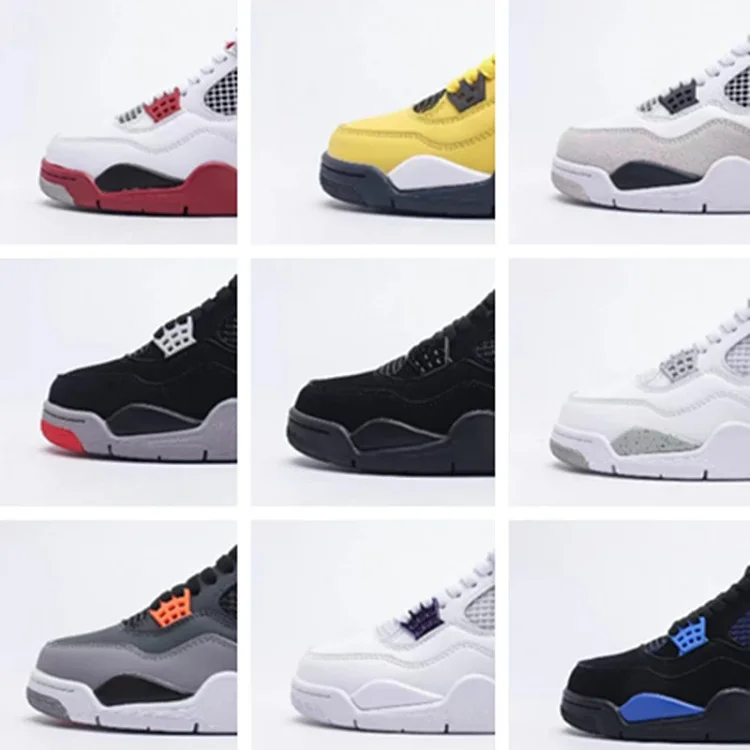 AJ4 Collab Basketball Air Durability Shoes