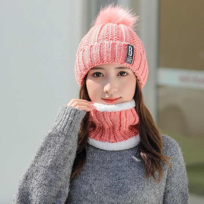 Women's Korean Fleece Knit Winter Beanie