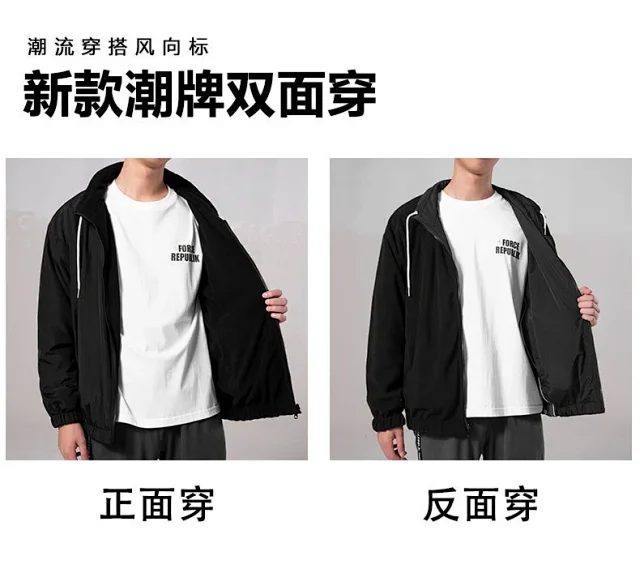 Reversible Youth Street Style Cargo Jacket AW23 Detail