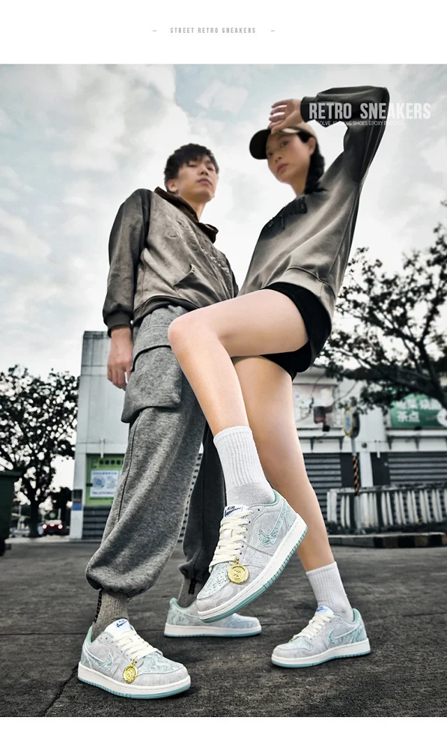 Anaconda AJ AF1 Unisex Sneakers Detail