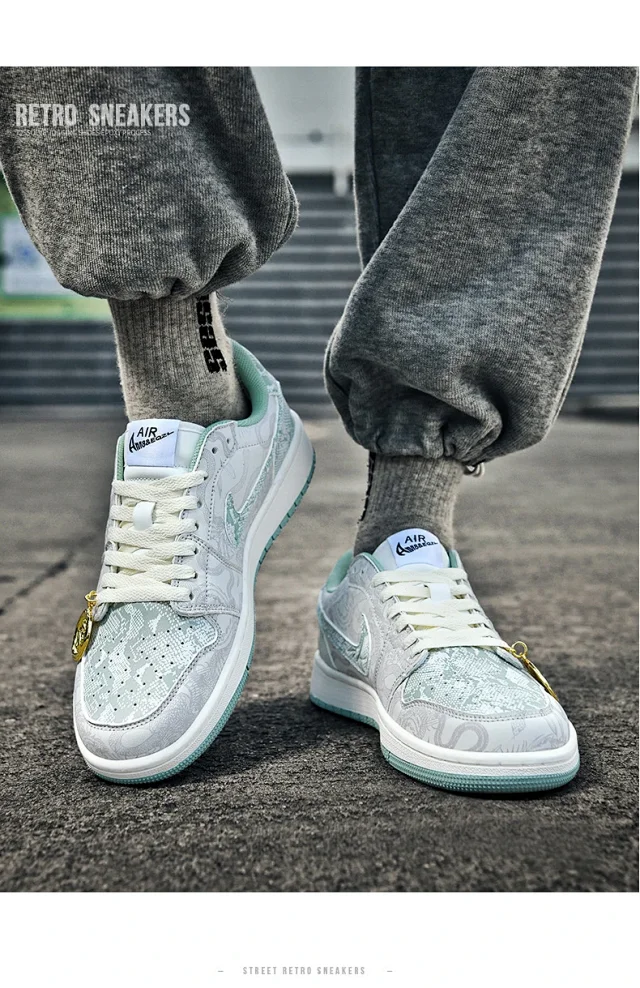 Anaconda AJ AF1 Unisex Sneakers Detail
