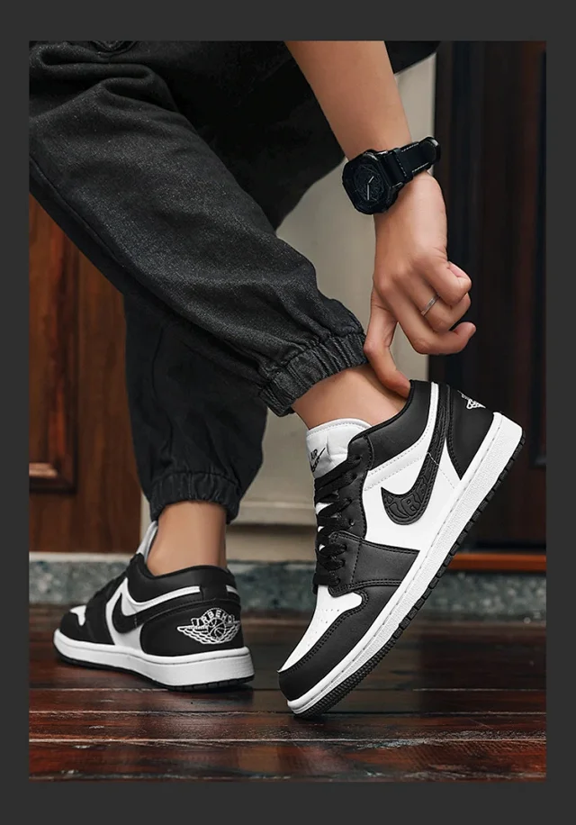 Jordan Men's Low Smoke Grey Sneakers Detail