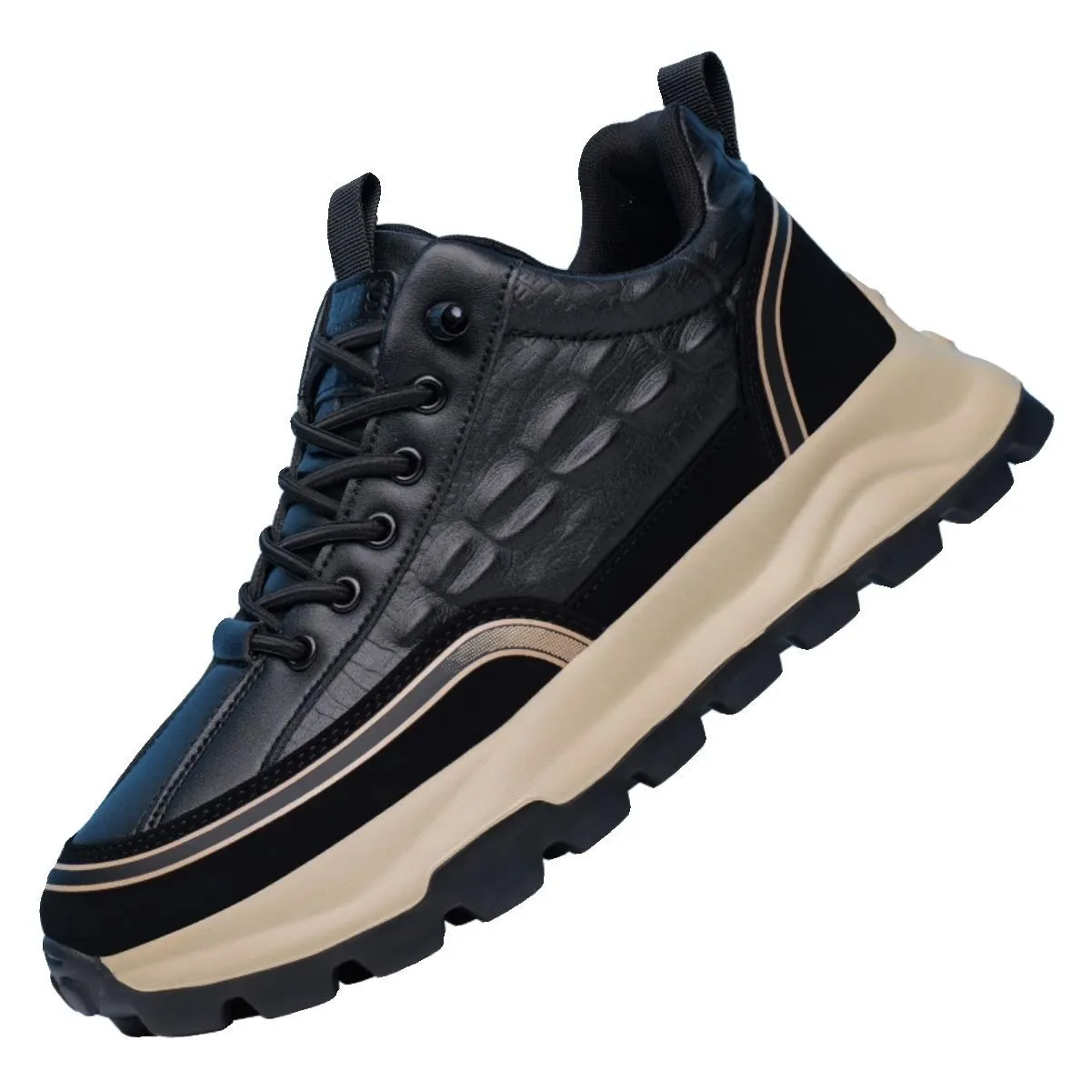 Men's Lift-Up Sports Leather Shoes