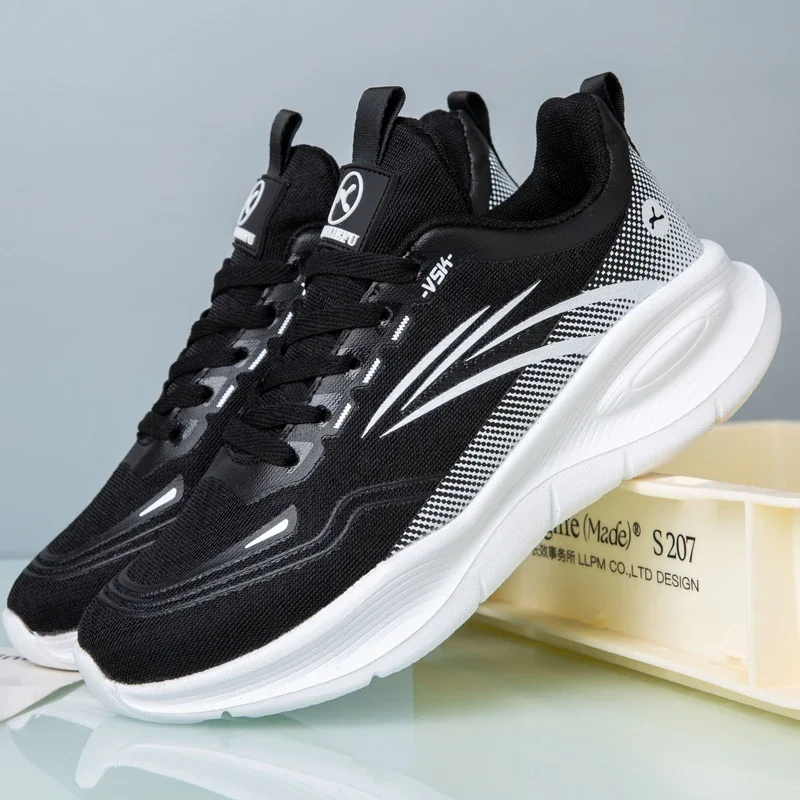 Men's Platform Mesh Casual Runners Slip-Resistant