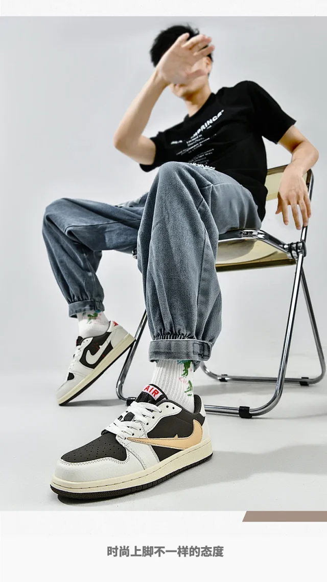 AJ Dunk Panda Unisex AF1 Lifestyle Shoe Detail