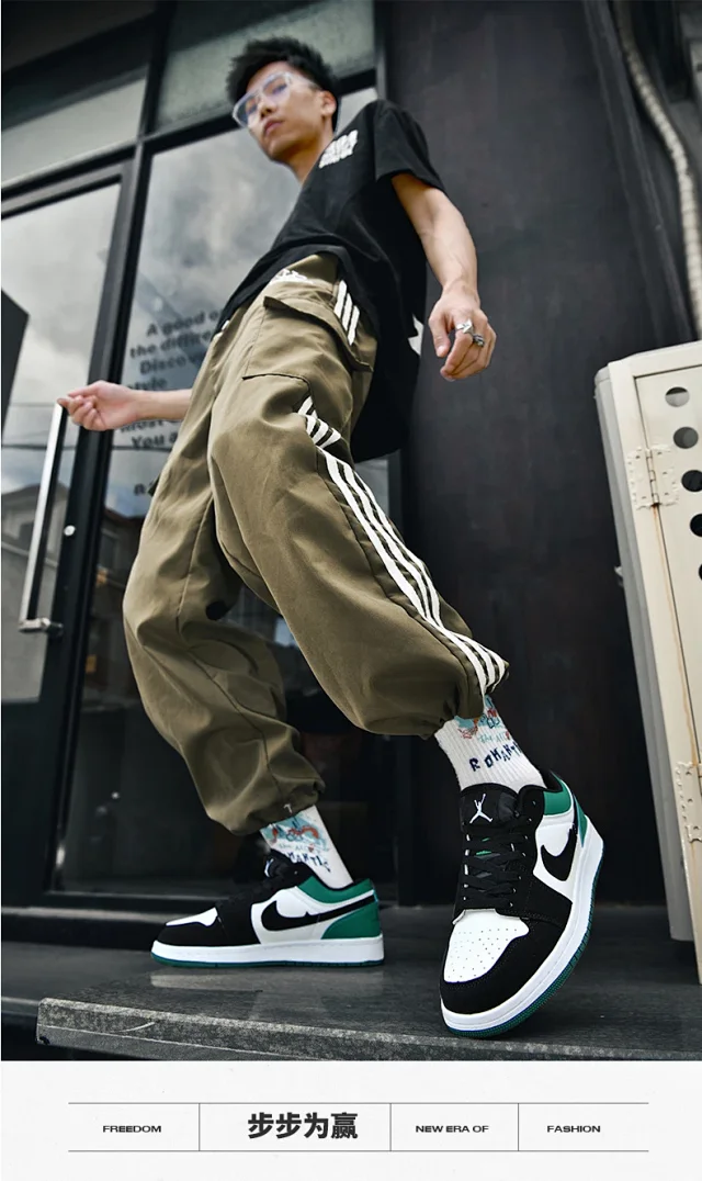 AJ Dunk Panda Unisex AF1 Lifestyle Shoe Detail