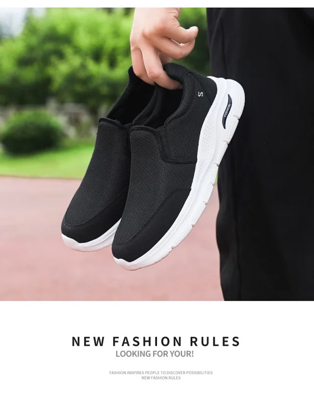 Men's Slip-On Mesh Casual Walking Shoes Detail