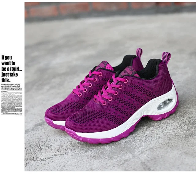 Women's Air Cushion Platform Walking Shoes Detail