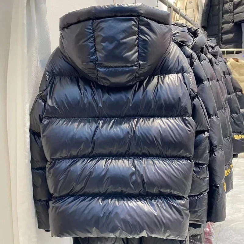 Black Gold Unisex Hooded Puffer Jacket