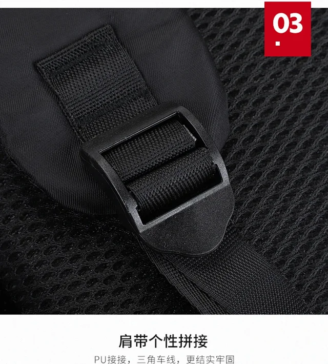 Water-Resistant Printed Travel Backpack Detail