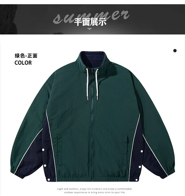 Reversible Youth Street Style Cargo Jacket AW23 Detail
