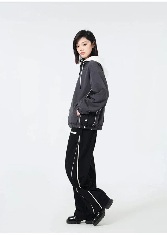 Reversible Youth Street Style Cargo Jacket AW23 Detail