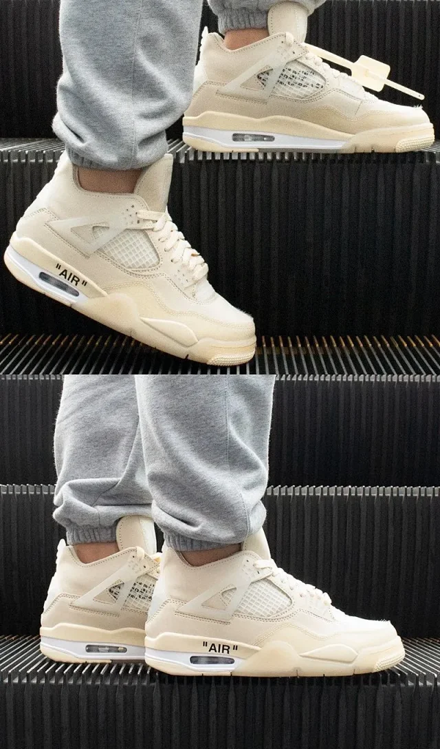 Authentic Youth Jordan 4 Couple Sneakers Detail