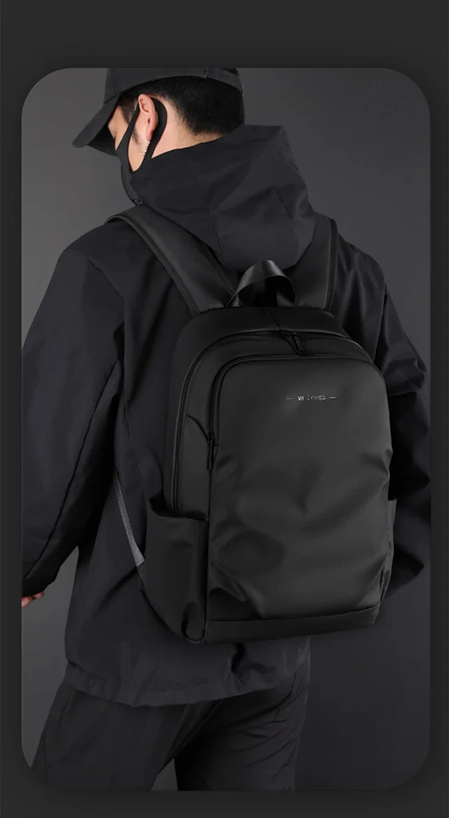 WEPOWER New Men's Large Laptop Backpack Detail