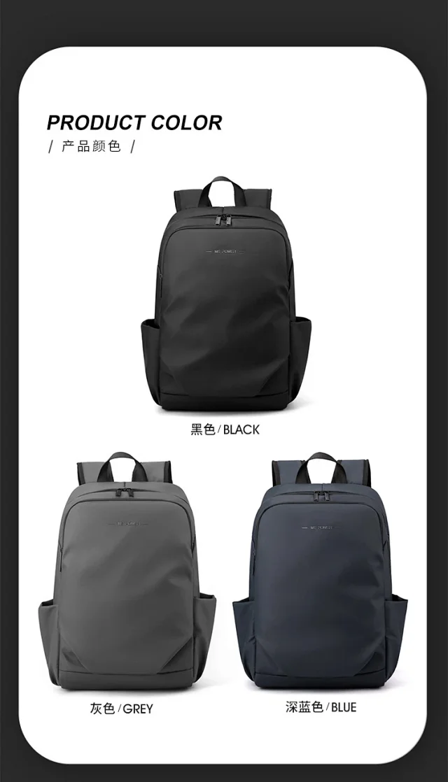 WEPOWER New Men's Large Laptop Backpack Detail