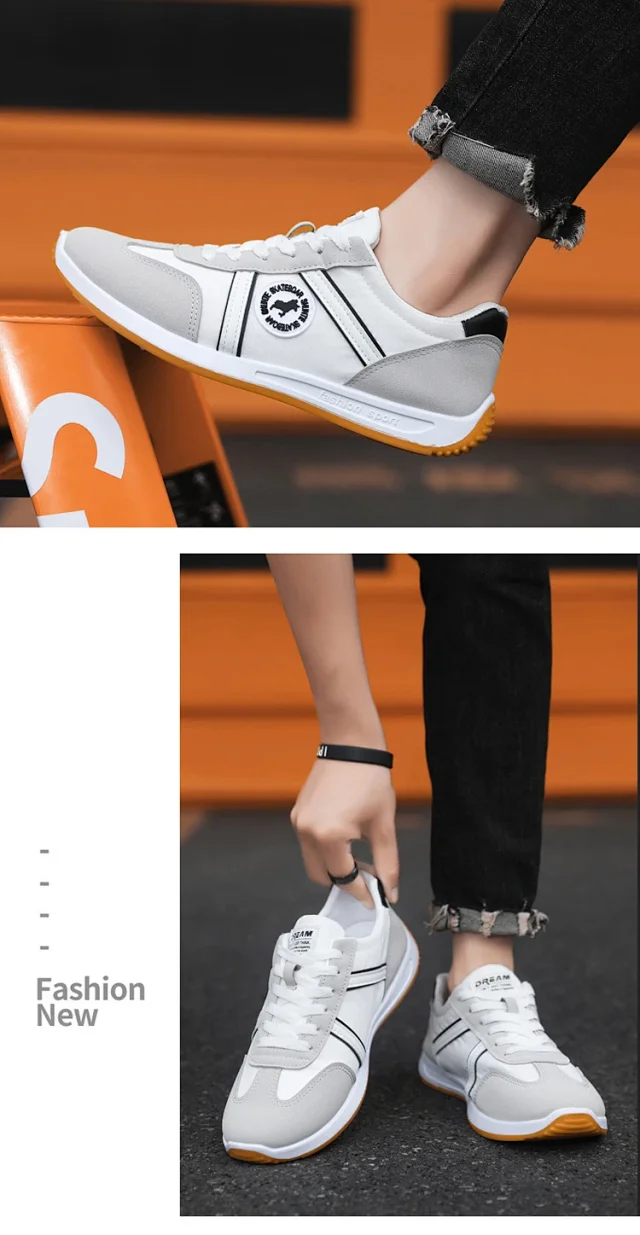 Men's Breathable Slip-On Forrest Gump Sneakers Detail