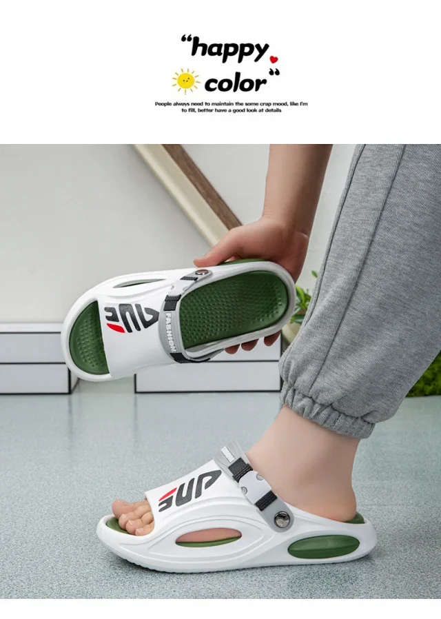 Men's Summer Beach Fashion Slides Detail