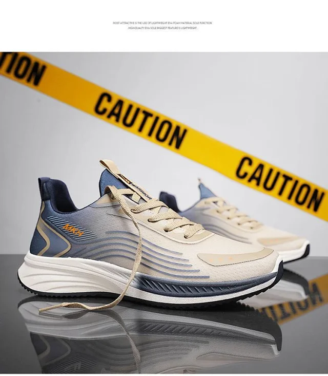 SS25 Men's Breathable Mesh Running Shoes Detail