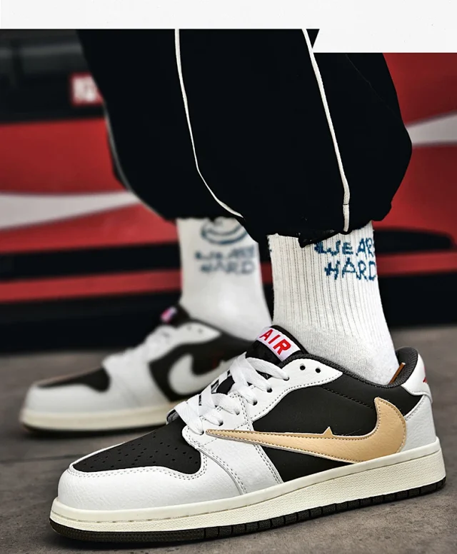 AJ Dunk Panda Unisex AF1 Lifestyle Shoe Detail