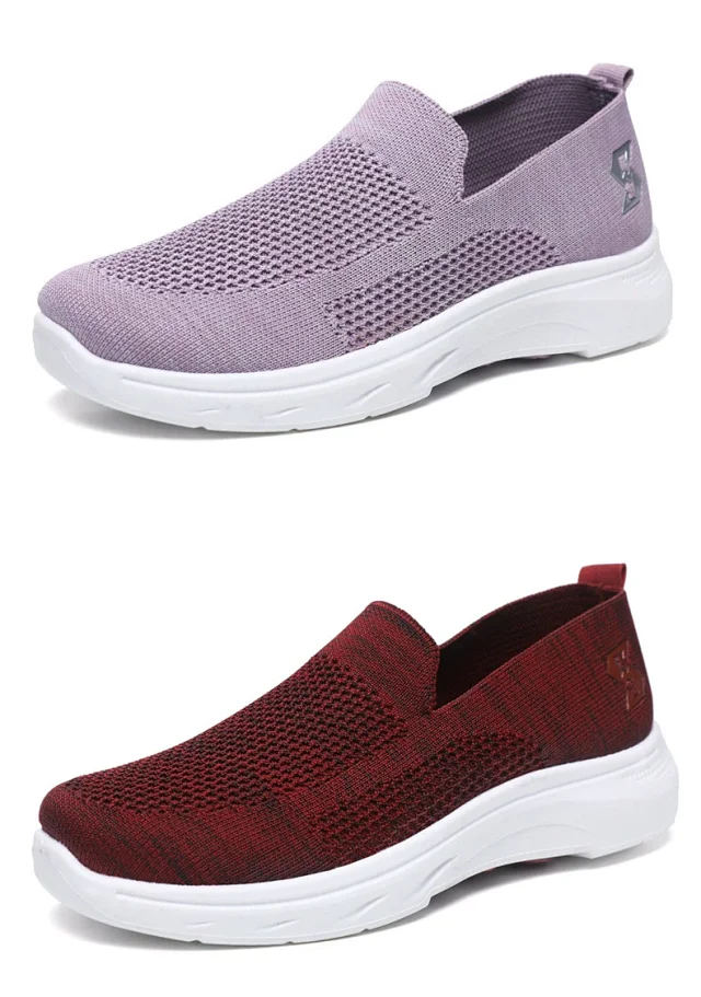 Comfy Summer Breathable Knit Cloth Shoes Detail