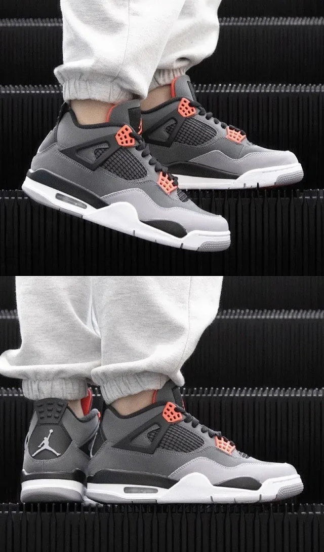 Authentic Youth Jordan 4 Couple Sneakers Detail
