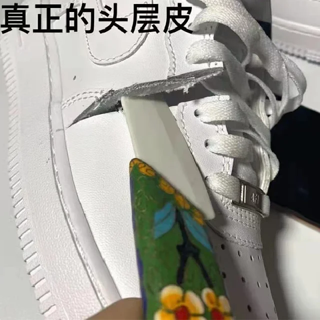 AF1 Low White High Wheat Unisex Detail