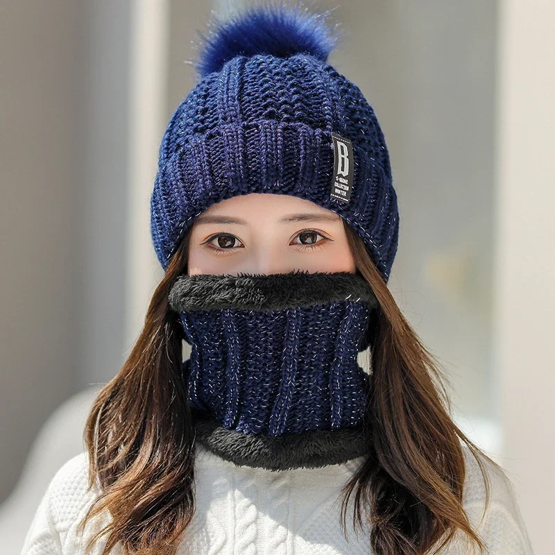 Women's Korean Fleece Knit Winter Beanie