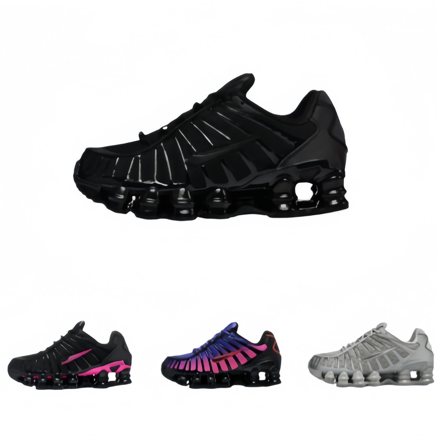 Shoes Europe and America Cross-border Foreign Trade Pillar Plus Size Men's and Women's Shoes Shox Sneakers TL 13 Pillar Running Shoes