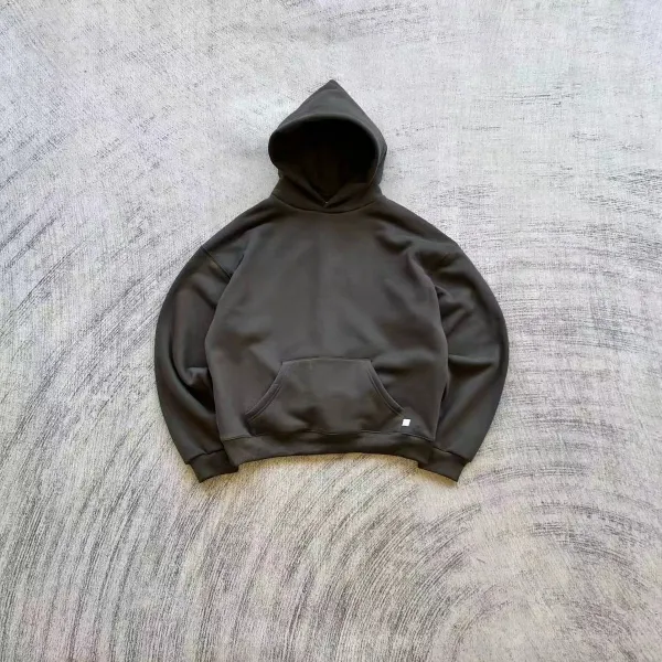 Design Oversized Hoodie Charcoal Gray Hoodie - 2