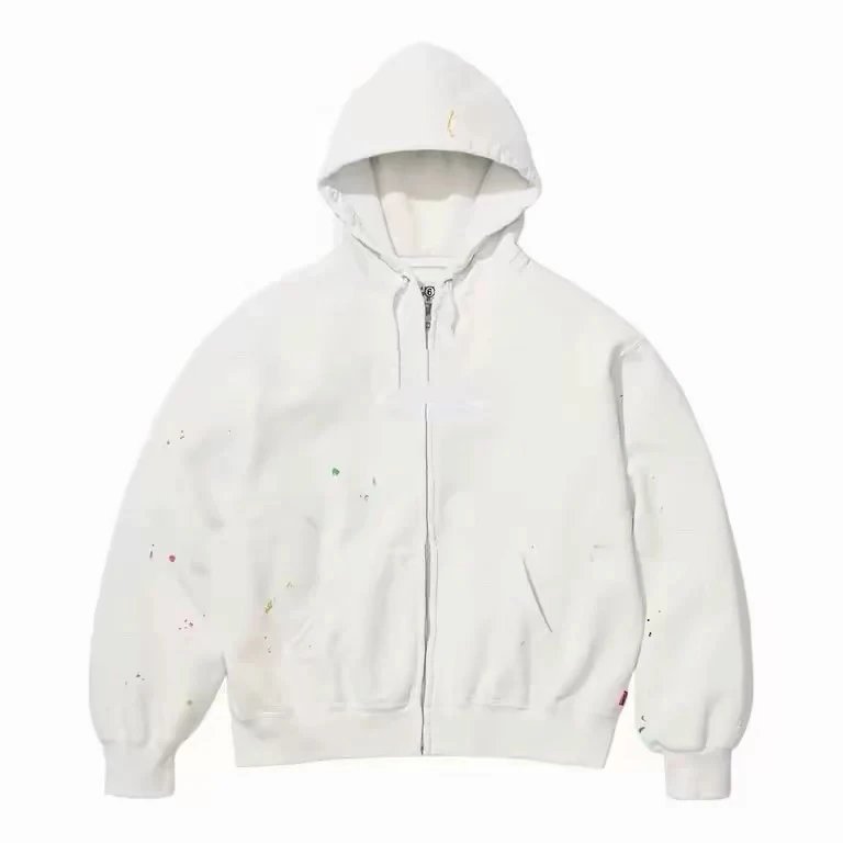 BOX Hoodie White Splatter