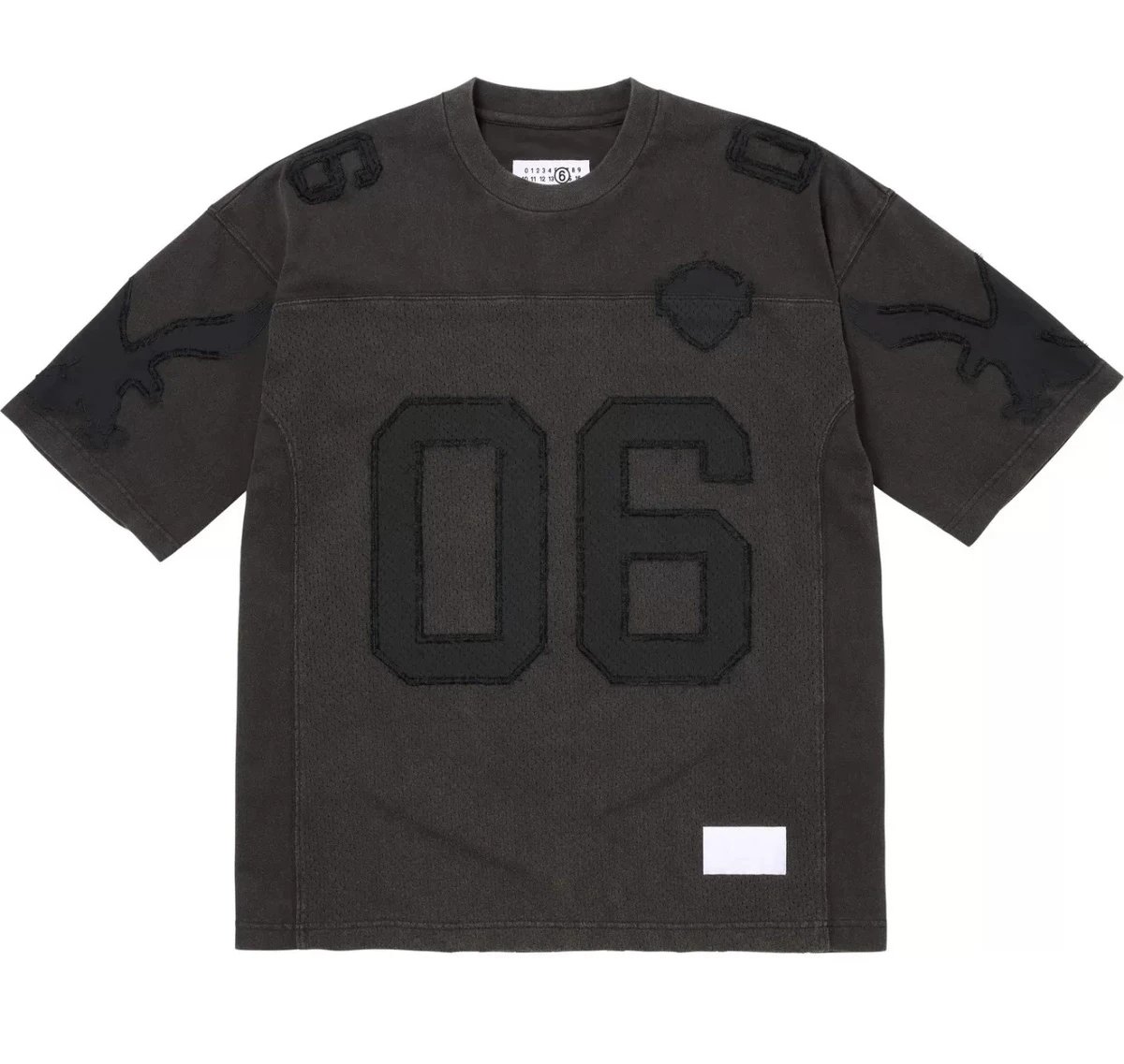 Vintage Football Short Sleeve Black