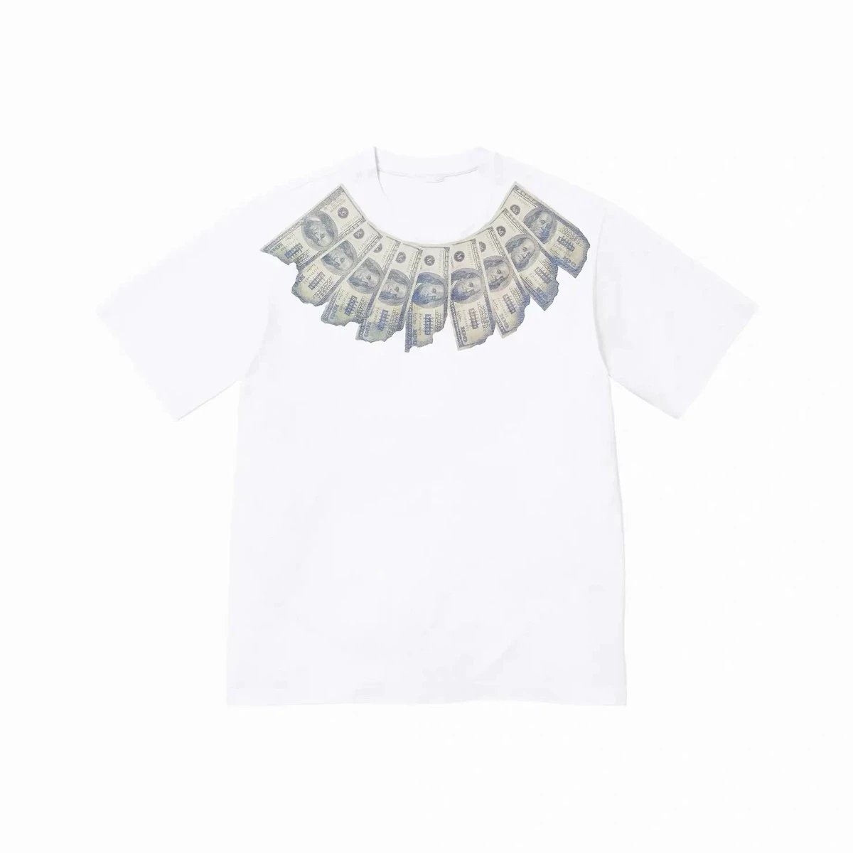 US Dollar Short Sleeve White