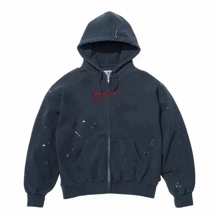 BOX Hoodie Navy Splatter