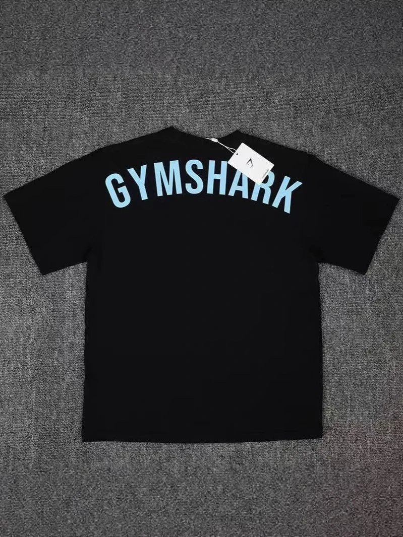 GYM肌肉鲨鱼健身美式潮牌新款热卖重磅男士T恤棉宽松时尚新款大码