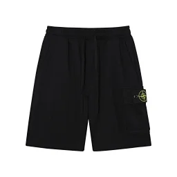 thumbnail for Cross-border stone correct version micro standard compass logo casual pocket shorts functional sports drawstring casual solid color pants for men