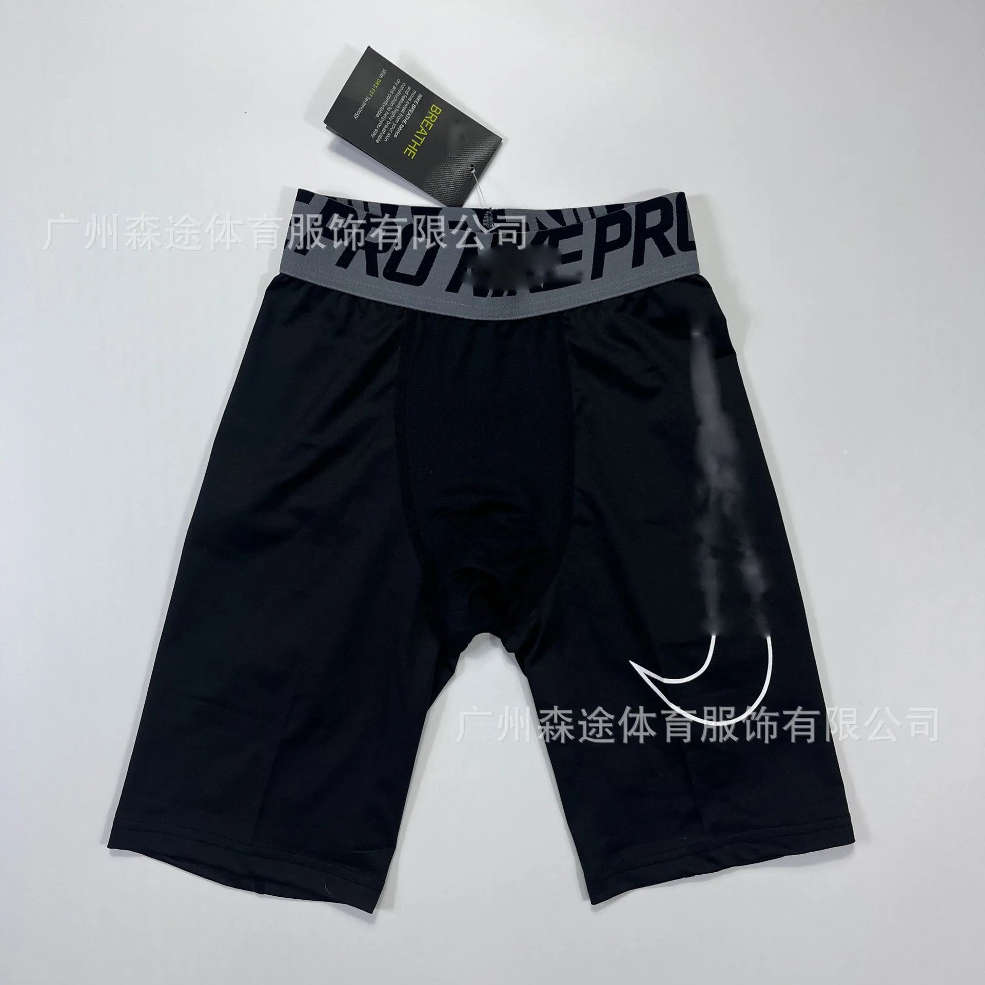 X7 5-point large hook tight pants black