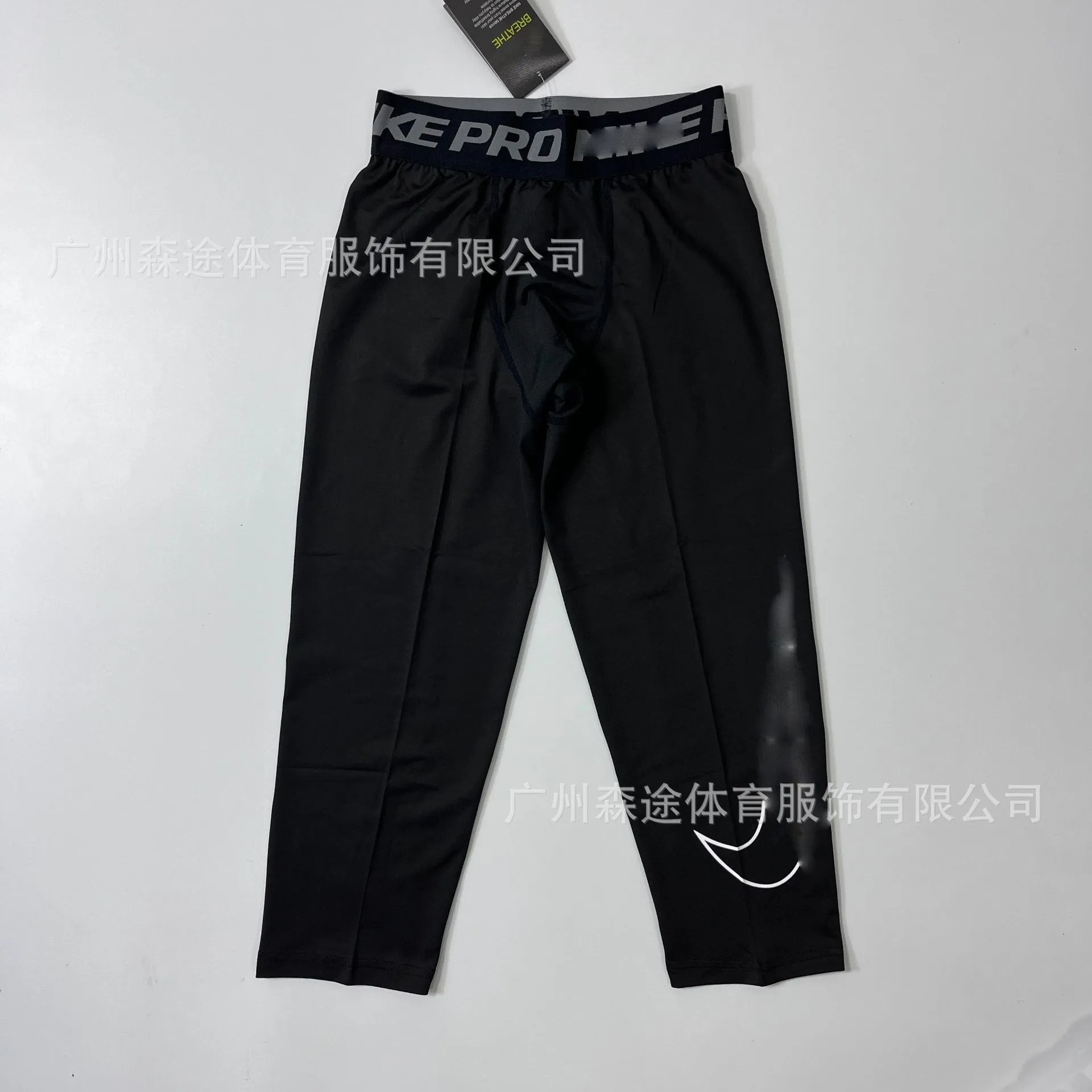 X7 7-point large hook tight pants black
