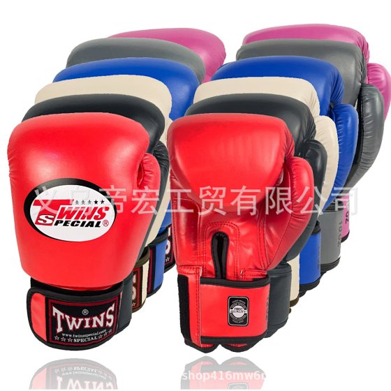 【Vi1-7】Twins 8/10/12/14/16oz Professional Kids Boxing Gloves MMA Training Punching Bag Gloves
