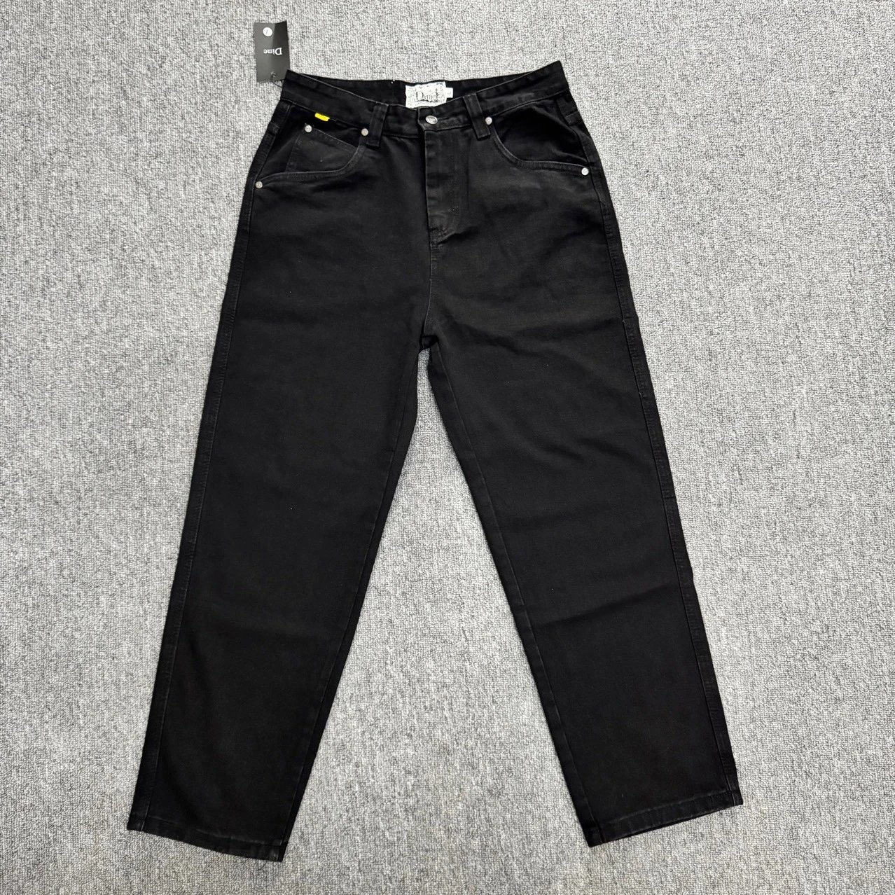 Embroidered Straight Denim Jeans photo 7