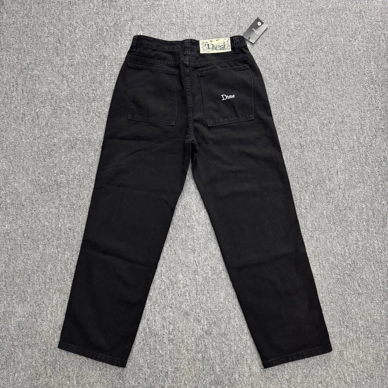 Embroidered Straight Denim Jeans photo 8