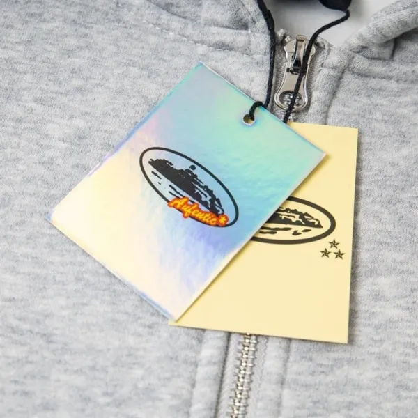 Off-White Hoodie Gray Zip-Up Hoodie - 11