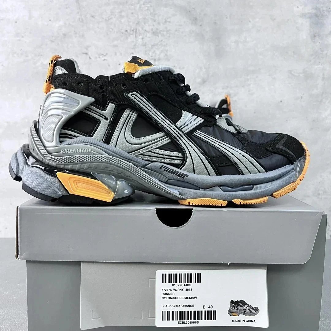7.5 Black Grey Orange 4018
