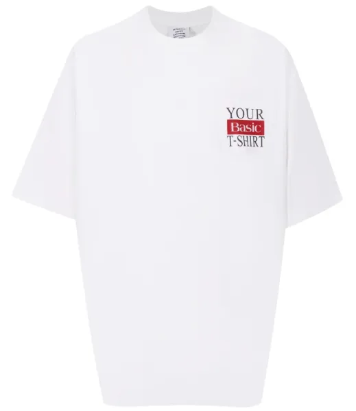 Vetements Your Basic T-Shirt White T-Shirt - 1