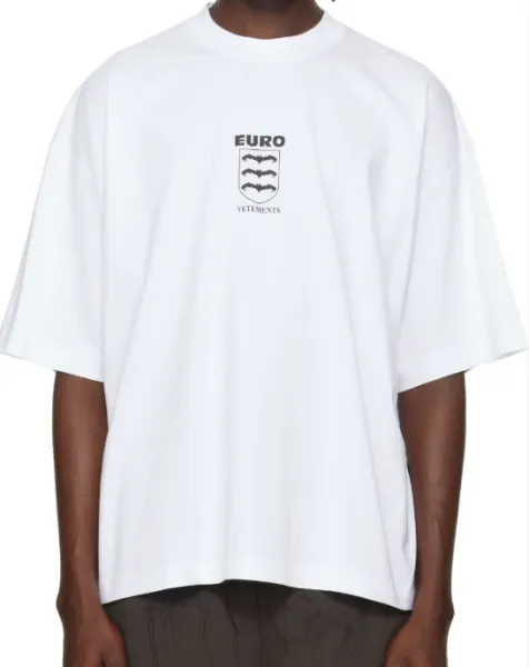 Vetements Euro Shield White T-Shirt - 1