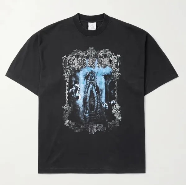 Design Cradle of Filth Band Graphic Black T-Shirt T-Shirts - 1