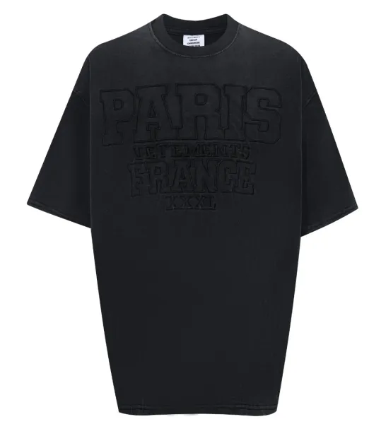 Vetements Paris France XXXL Oversized T-Shirt Black - 1