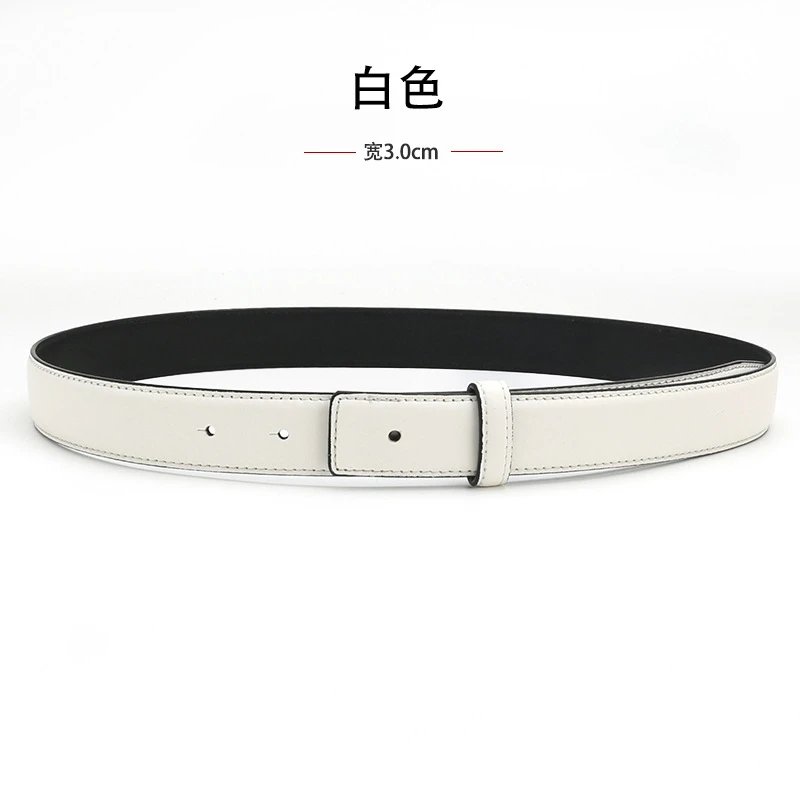 2.8cm white single strap with 3.0cm buckle
